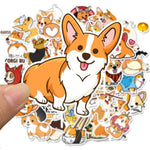 Kawaii Animal Dogs Corgis Vsco Girl Waterproof Stickers