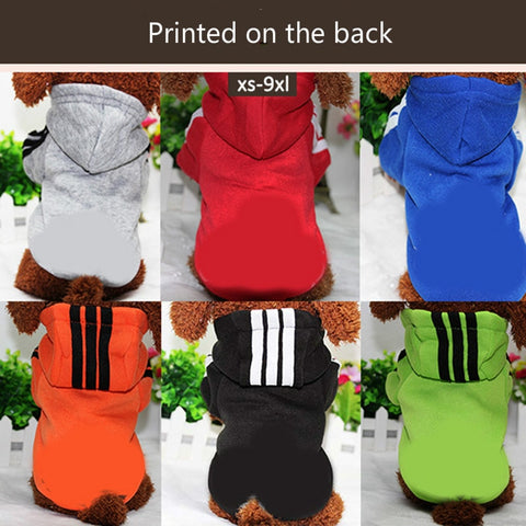 Hoodie Dog Clothes Medium Small Cat Dogs Sports Sweater Hoodies