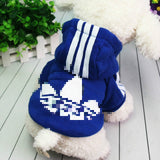 Hoodie Dog Clothes Medium Small Cat Dogs Sports Sweater Hoodies