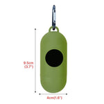 Waste Bag Dispenser for Dog Waste Carrier Green Black Pet Supply Accessory Dog Cat Small Tools Poop Bag Holder