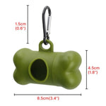 Waste Bag Dispenser for Dog Waste Carrier Green Black Pet Supply Accessory Dog Cat Small Tools Poop Bag Holder