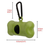 Waste Bag Dispenser for Dog Waste Carrier Green Black Pet Supply Accessory Dog Cat Small Tools Poop Bag Holder