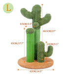 Cute Cactus Pet Cat Tree Toys with Ball Scratching Post