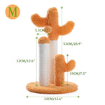 Cute Cactus Pet Cat Tree Toys with Ball Scratching Post