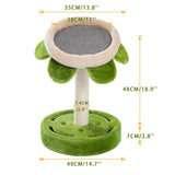 Cute Cactus Pet Cat Tree Toys with Ball Scratching Post