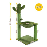 Cute Cactus Pet Cat Tree Toys with Ball Scratching Post